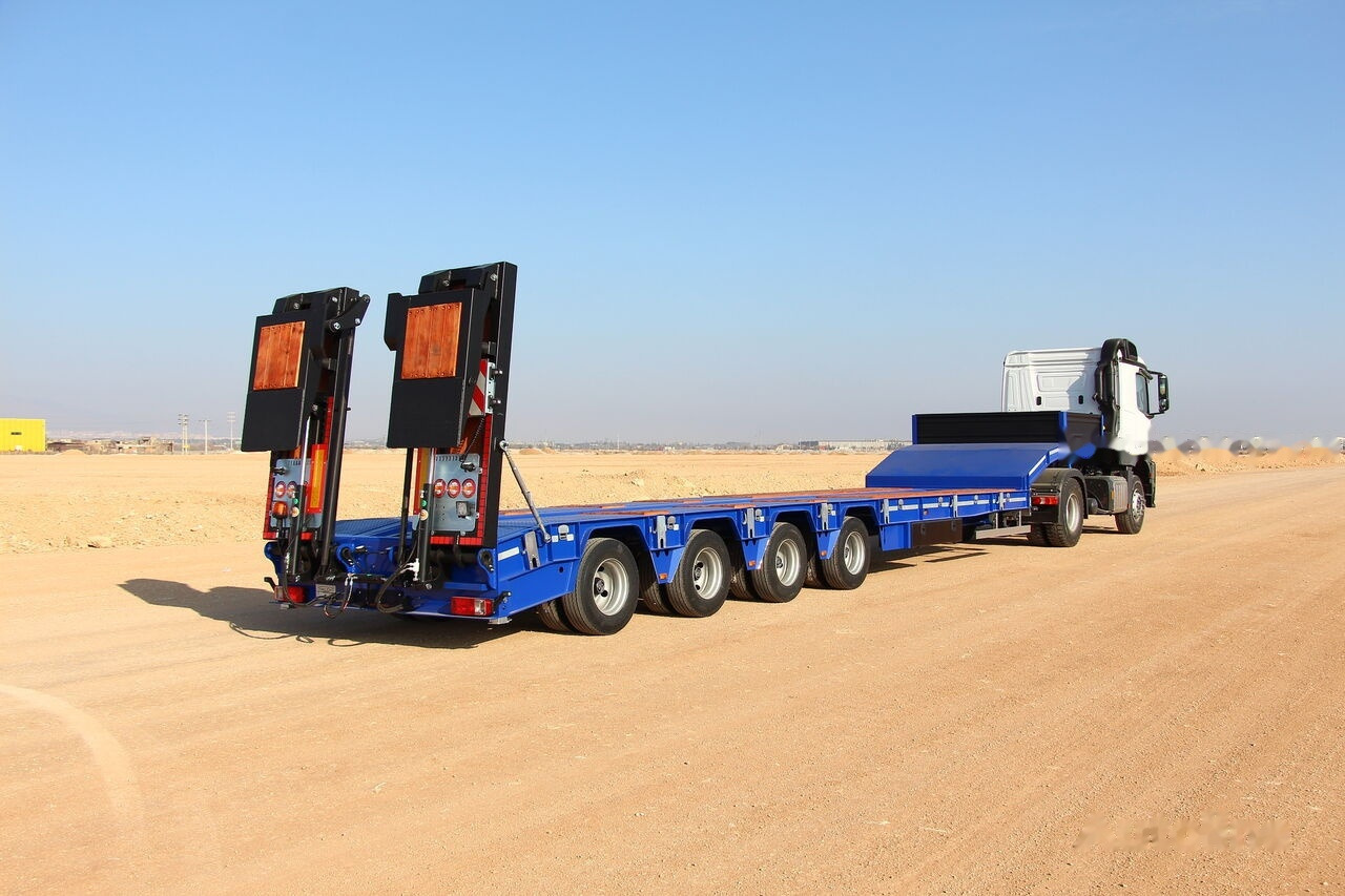 Nauja Žemo profilio platforma puspriekabė GVN Trailer 4 AXLE LOWBED: foto 7