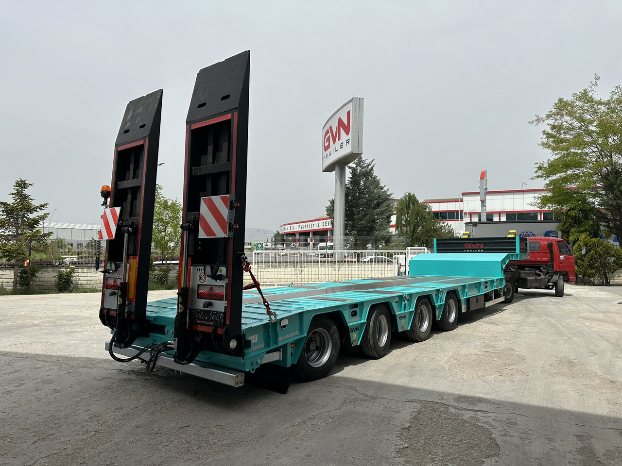 Nauja Žemo profilio platforma puspriekabė GVN Trailer 4 AXLE LOWBED: foto 22
