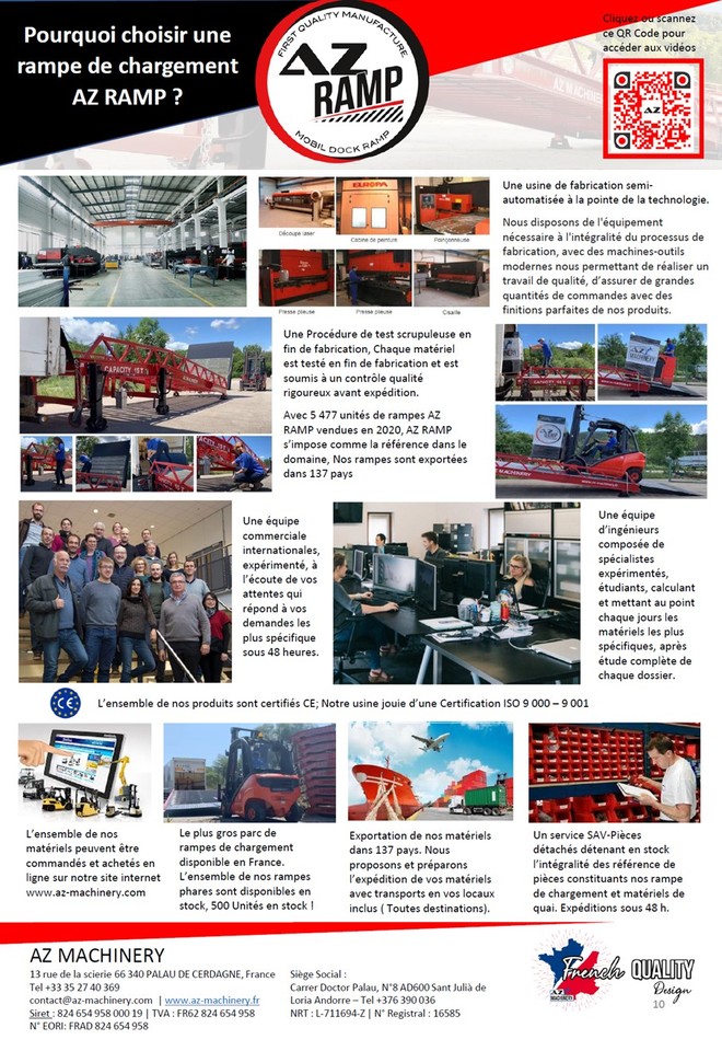 AZ RAMP EASY-XL 8 mobile loading ramp - Krovos rampa: foto 5 AZ RAMP EASY-XL 8 mobile loading ramp - Krovos rampa: foto 5