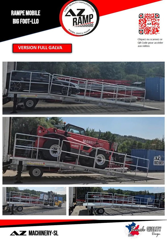 Large Mobile dock ramp, uncouplable AZ RAMP - KING VERSION, BIG FOOT L20 T-INOX - Krovos rampa: foto 3 Large Mobile dock ramp, uncouplable AZ RAMP - KING VERSION, BIG FOOT L20 T-INOX - Krovos rampa: foto 3
