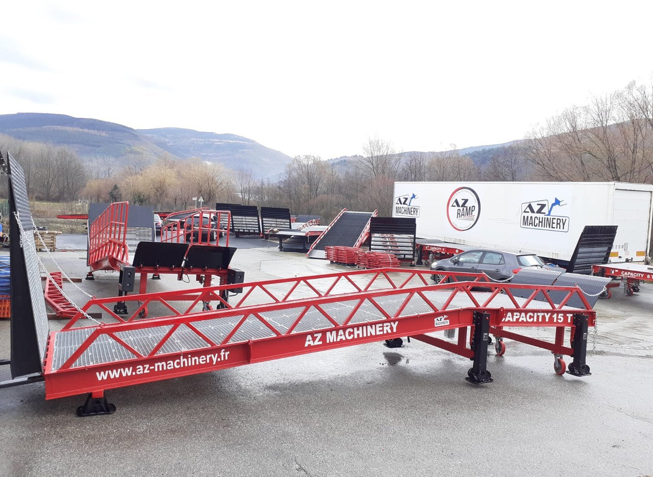 Nauja Krovos rampa Loading Ramp with with electric tilting bridge -  AZ RAMP - STAR- 15T-ZR-E. 15 ton capacity: foto 8