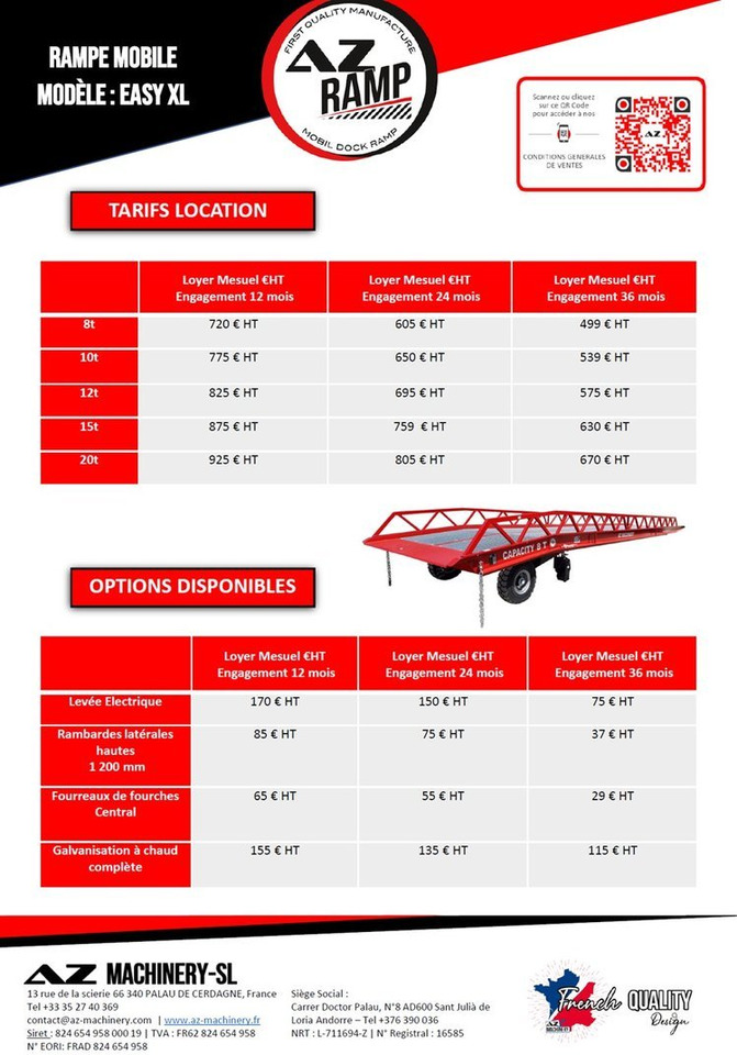 **RENTAL 12-24-36 Month** AZ RAMP-EASY XL-8 . Mobil Loading Ramp - Krovos rampa: foto 2 **RENTAL 12-24-36 Month** AZ RAMP-EASY XL-8 . Mobil Loading Ramp - Krovos rampa: foto 2