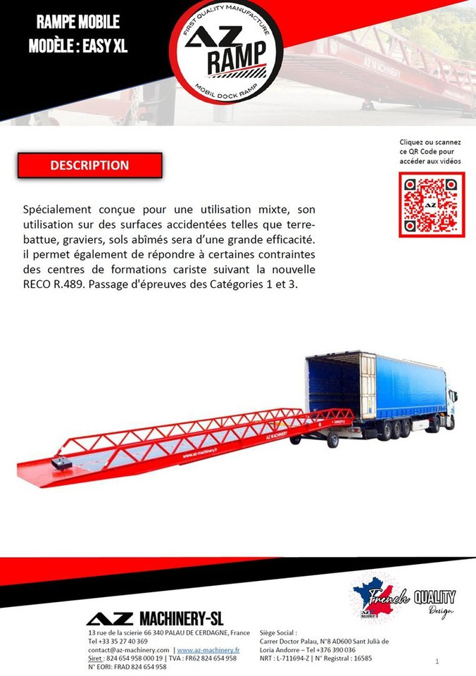 **RENTAL 12-24-36 Month** AZ RAMP-EASY XL-8 . Mobil Loading Ramp - Krovos rampa: foto 3 **RENTAL 12-24-36 Month** AZ RAMP-EASY XL-8 . Mobil Loading Ramp - Krovos rampa: foto 3