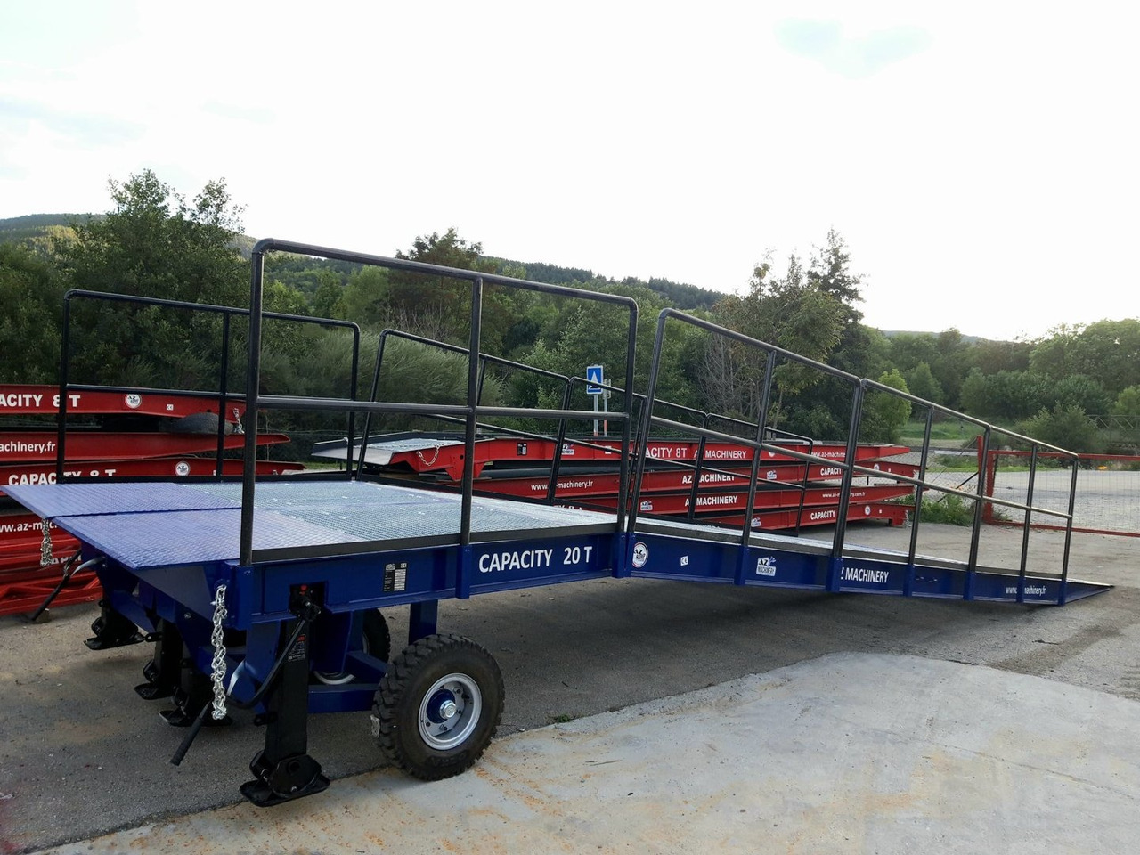 Nauja Krovos rampa **RENTAL** Large Mobile dock ramp, uncouplable AZ RAMP - KING VERSION, BIG FOOT  LLO 20 T: foto 8