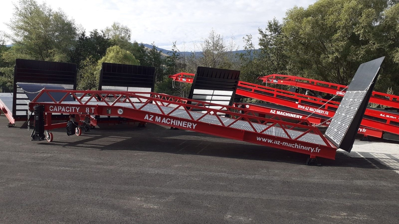 Nauja Krovos rampa **RENTAL** Loading Ramp with with hydraulic tilting bridge -  AZ RAMP - STAR- 8T. 8 ton capacity: foto 12