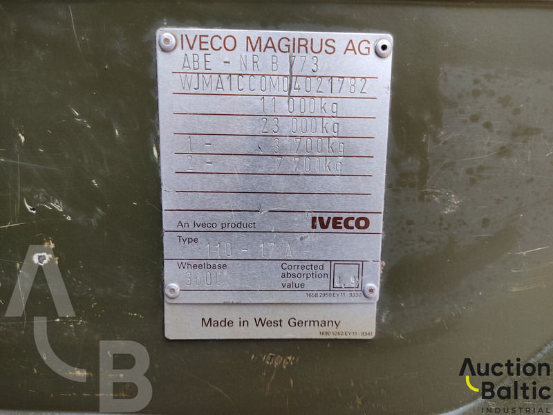 Platforminis/ Bortinis sunkvežimis Iveco Magirus 110-17: foto 18