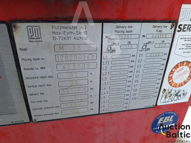 Stacionarus betono siurblys Mercedes-Benz Axor 2628: foto 20