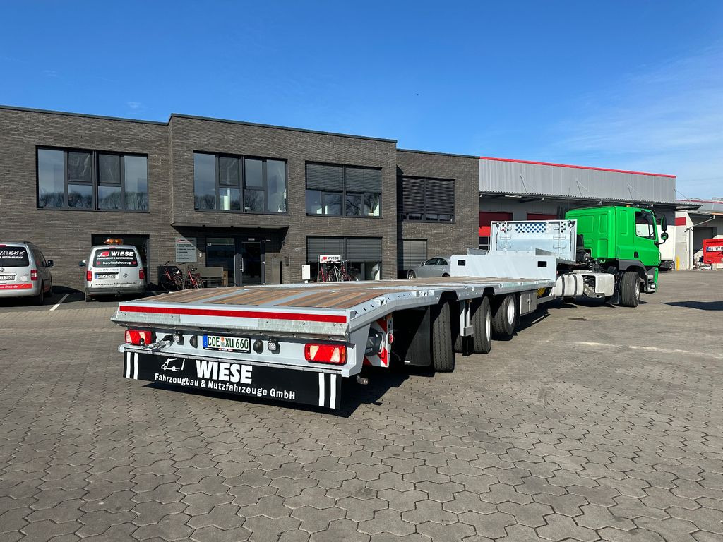3-Achser Tieflader Zwangslenkung Betonteile - Žemo profilio platforma puspriekabė: foto 1 3-Achser Tieflader Zwangslenkung Betonteile - Žemo profilio platforma puspriekabė: foto 1