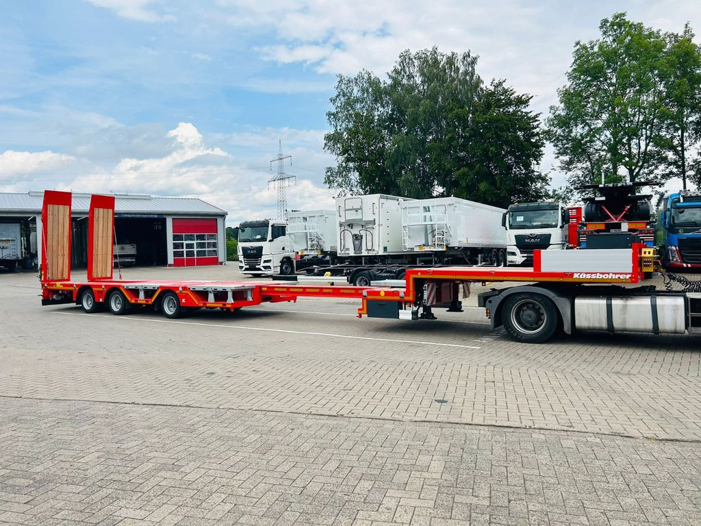 Kässbohrer KSLA RJ Mega Jumbo Tieflader mit Radmulden tele - Žemo profilio platforma puspriekabė: foto 1 Kässbohrer KSLA RJ Mega Jumbo Tieflader mit Radmulden tele - Žemo profilio platforma puspriekabė: foto 1