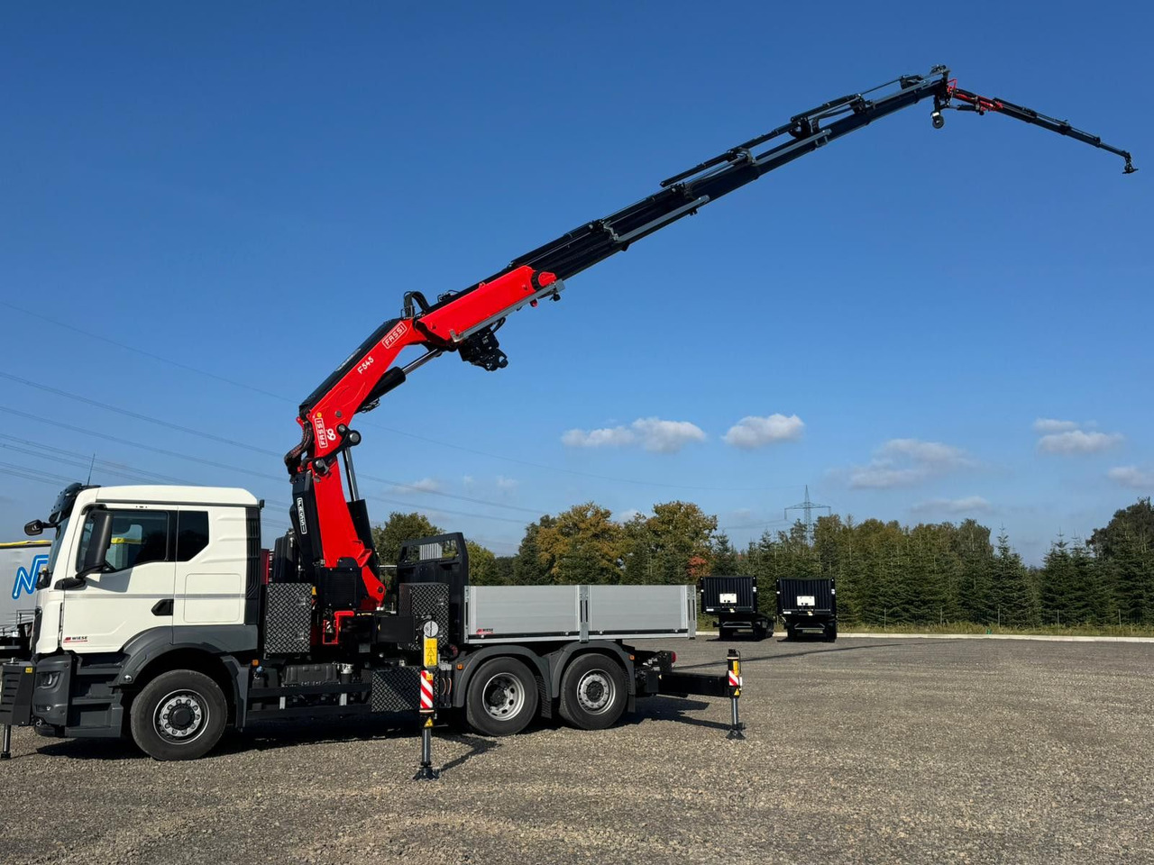 MAN 26.470 6x4-4 Hydrodrive Fassi Kran F545 Jib - Platforminis/ Bortinis sunkvežimis, Sunkvežimis su kranu: foto 5 MAN 26.470 6x4-4 Hydrodrive Fassi Kran F545 Jib - Platforminis/ Bortinis sunkvežimis, Sunkvežimis su kranu: foto 5