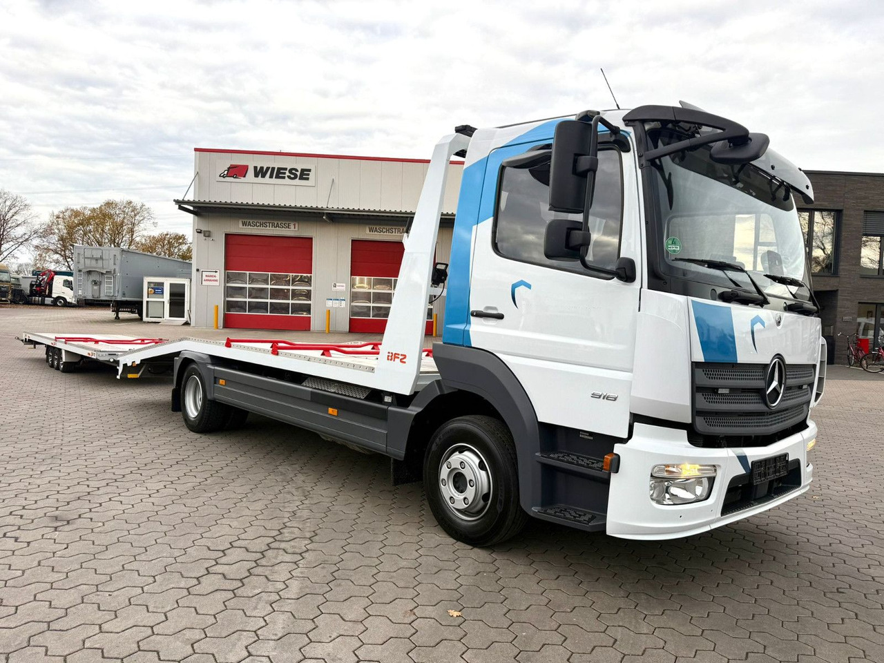 Mercedes-Benz Atego 918L Autotransporter mit BFZ Anhänger - Autovežis sunkvežimis: foto 4 Mercedes-Benz Atego 918L Autotransporter mit BFZ Anhänger - Autovežis sunkvežimis: foto 4
