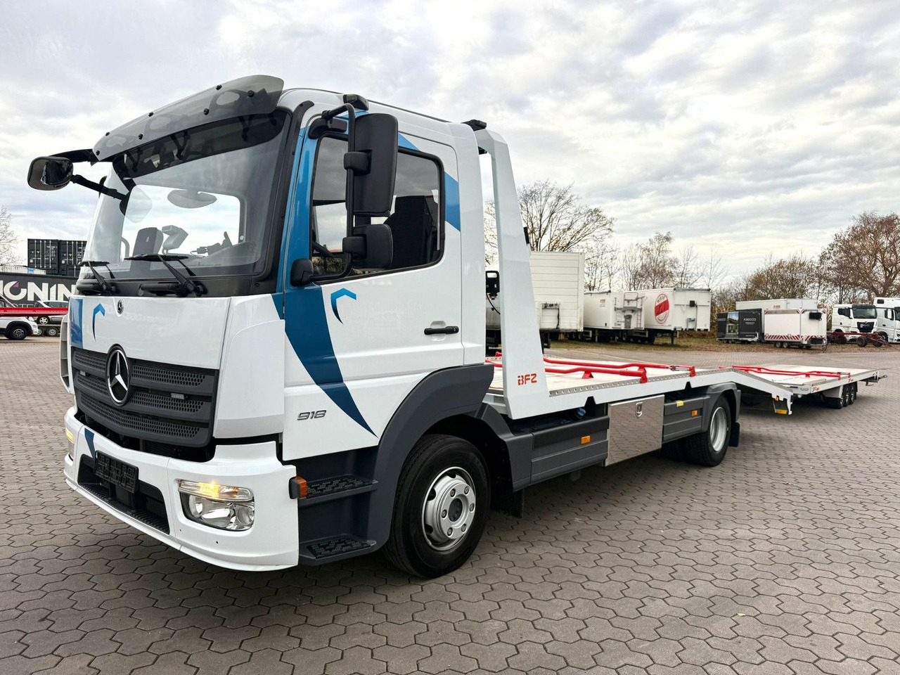 Mercedes-Benz Atego 918L Autotransporter mit BFZ Anhänger - Autovežis sunkvežimis: foto 3 Mercedes-Benz Atego 918L Autotransporter mit BFZ Anhänger - Autovežis sunkvežimis: foto 3