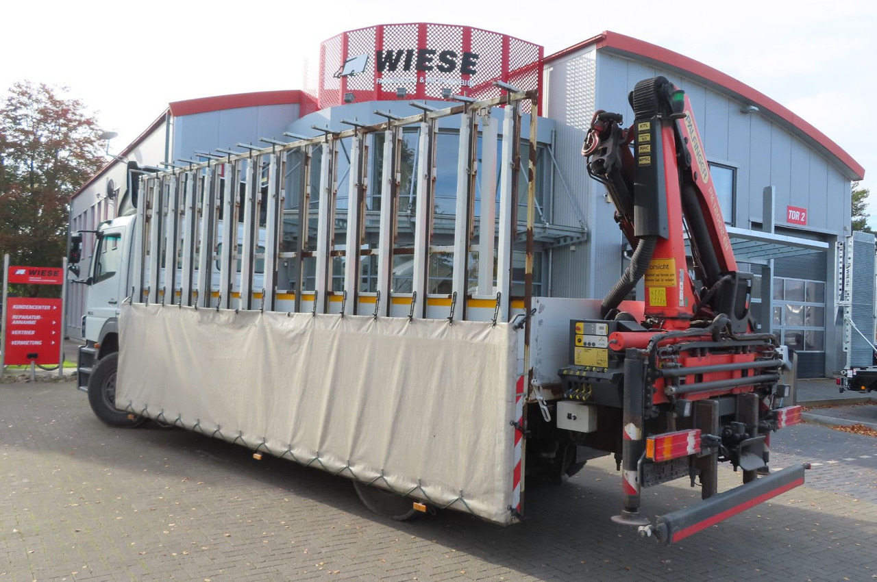 Mercedes-Benz Axor 1833 L - Glastransporter Kran Palfinger - Platforminis/ Bortinis sunkvežimis, Sunkvežimis su kranu: foto 3 Mercedes-Benz Axor 1833 L - Glastransporter Kran Palfinger - Platforminis/ Bortinis sunkvežimis, Sunkvežimis su kranu: foto 3