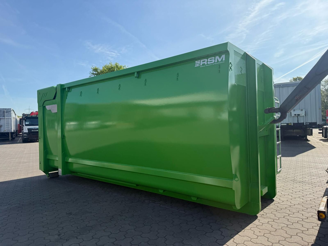 RSM Abrollcontainer 38m³ mit hydr. Heckklappe - Konteineris-vežimus/ Sukeisti kūną puspriekabė: foto 4 RSM Abrollcontainer 38m³ mit hydr. Heckklappe - Konteineris-vežimus/ Sukeisti kūną puspriekabė: foto 4