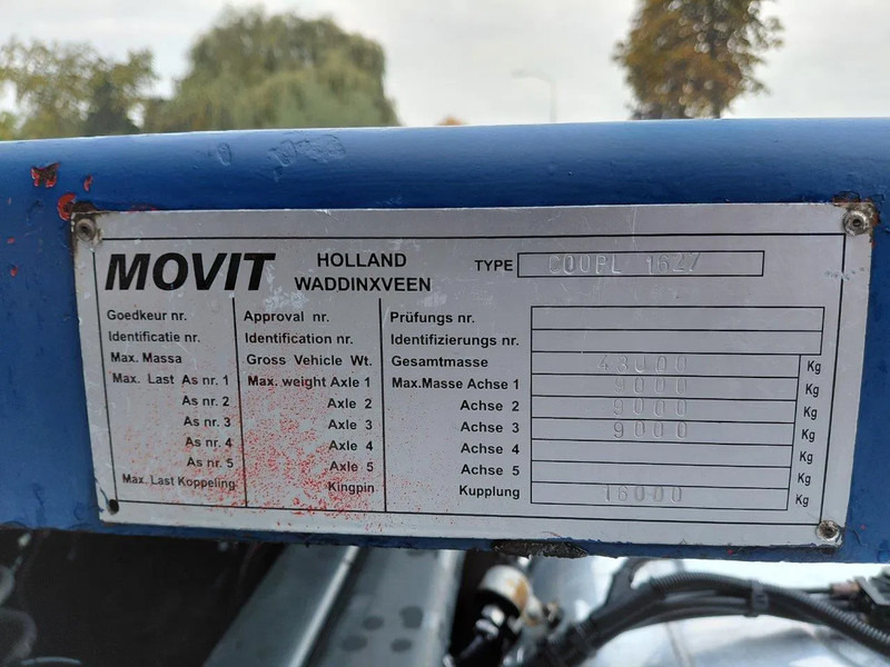 Konteineris-vežimus/ Sukeisti kūną puspriekabė Movit COOPL 1627: foto 10