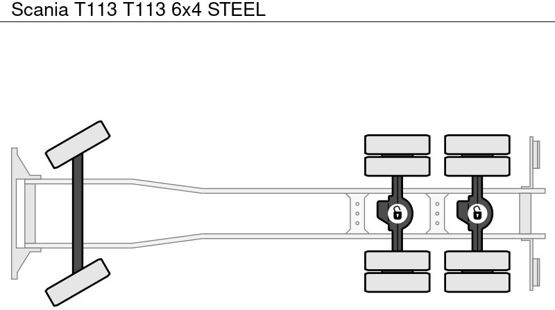Važiuoklės sunkvežimis Scania T113 T113 6x4 STEEL: foto 11