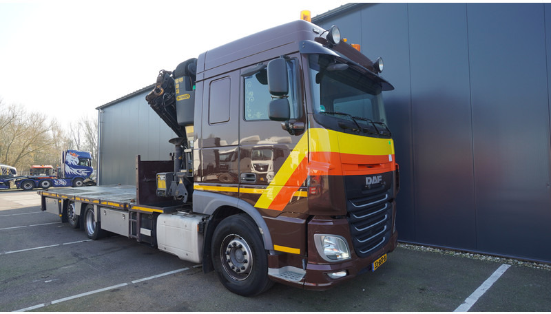 Sunkvežimis su kranu DAF XF 460 6X2 FLATBED TRUCK WITH PALFINGER PK 50002 CRANE: foto 8