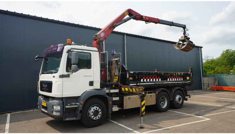 MAN TGM 26.290 TIPPER WITH HMF 1643 Z2 CRANE - Sunkvežimis su kranu: foto 2 MAN TGM 26.290 TIPPER WITH HMF 1643 Z2 CRANE - Sunkvežimis su kranu: foto 2