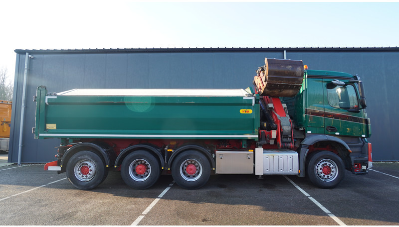 Mercedes-Benz AROCS 3542 8X4 2 SIDE TIPPER WITH HMF Z 1943 CRANE 407.000KM - Sunkvežimis su kranu: foto 4 Mercedes-Benz AROCS 3542 8X4 2 SIDE TIPPER WITH HMF Z 1943 CRANE 407.000KM - Sunkvežimis su kranu: foto 4