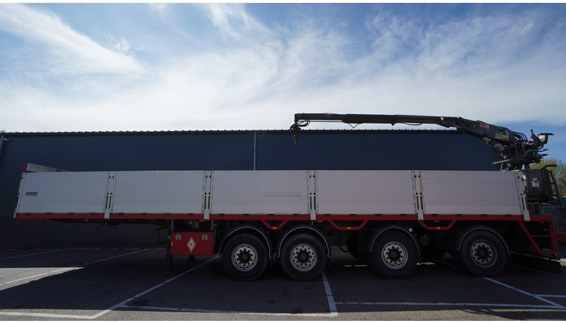 Kennis 4 AXLE STONE TRANSPORT TRAILER WITH KENNIS R-11-6.00 CRANE - Puspriekabė: foto 1 Kennis 4 AXLE STONE TRANSPORT TRAILER WITH KENNIS R-11-6.00 CRANE - Puspriekabė: foto 1
