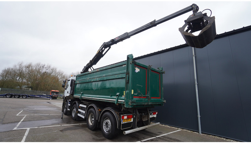 Renault PREMIUM 380 DXI 8X2/6 2 SIDE TIPPER WITH PLFINGER Q 170 Z CRANE.278.200KM - Sunkvežimis su kranu: foto 4 Renault PREMIUM 380 DXI 8X2/6 2 SIDE TIPPER WITH PLFINGER Q 170 Z CRANE.278.200KM - Sunkvežimis su kranu: foto 4