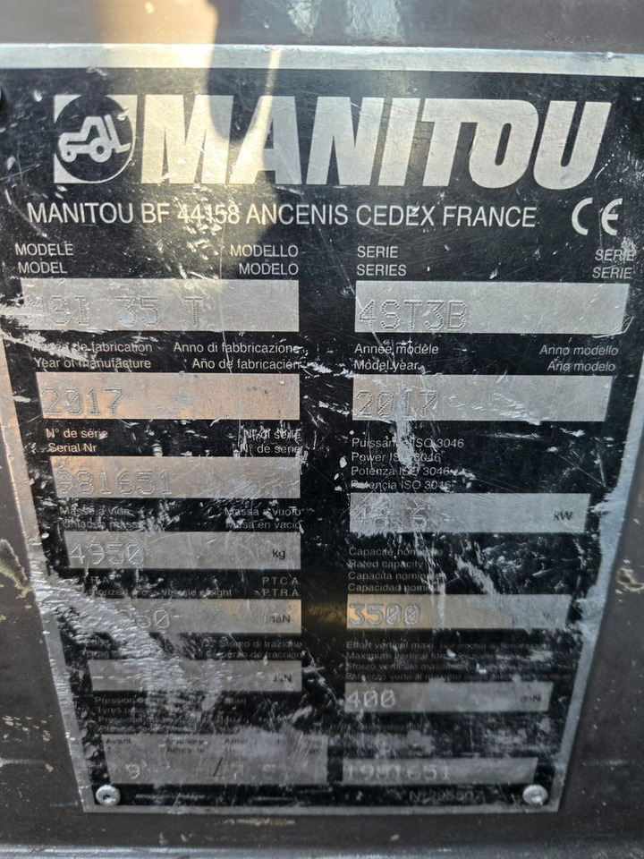 Manitou MSI35T - Šakinis krautuvas: foto 2 Manitou MSI35T - Šakinis krautuvas: foto 2