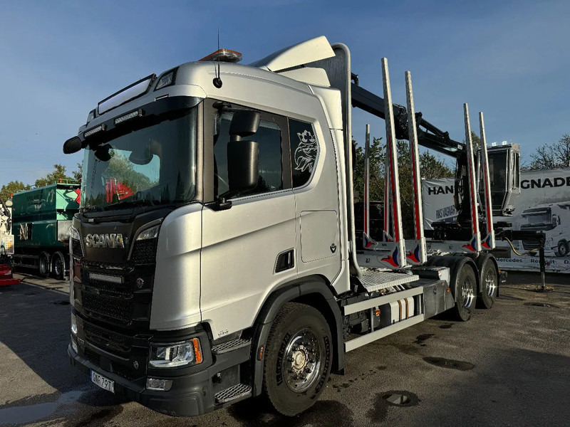 Scania R730 V8 6X4, Retarder,Timber-truck + Kesla, 2020 - Miškovežis, Sunkvežimis su kranu: foto 3 Scania R730 V8 6X4, Retarder,Timber-truck + Kesla, 2020 - Miškovežis, Sunkvežimis su kranu: foto 3