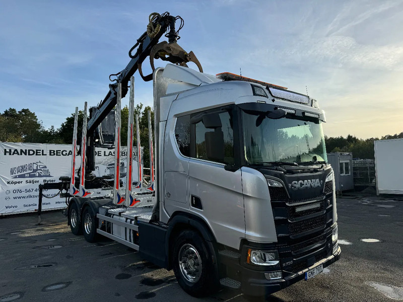 Scania R730 V8 6X4, Retarder,Timber-truck + Kesla, 2020 - Miškovežis, Sunkvežimis su kranu: foto 1 Scania R730 V8 6X4, Retarder,Timber-truck + Kesla, 2020 - Miškovežis, Sunkvežimis su kranu: foto 1