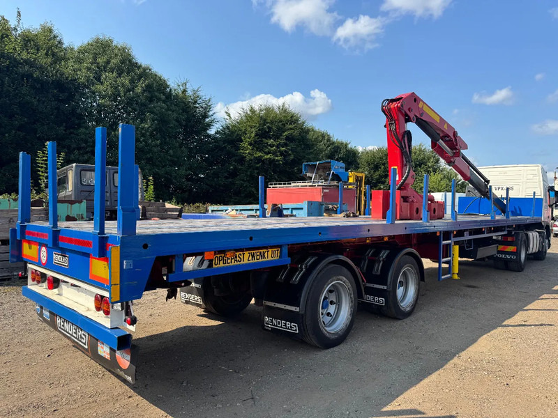 Renders **CRANE PALFINGER PK4500A-STEERING AXXLE** - Platforminė/ Bortinė puspriekabė: foto 1 Renders **CRANE PALFINGER PK4500A-STEERING AXXLE** - Platforminė/ Bortinė puspriekabė: foto 1