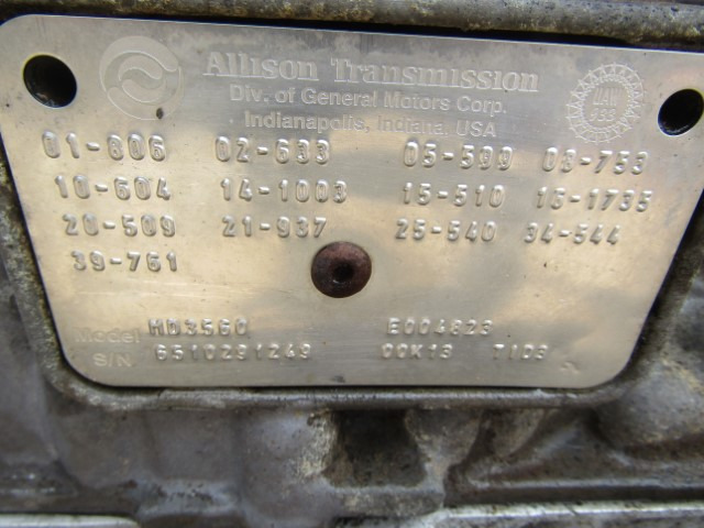 ALLISON HD3560 TID 3 GEARBOX - Pavarų dėžė - Komunalinė/ Specializuota technika: foto 3 ALLISON HD3560 TID 3 GEARBOX - Pavarų dėžė - Komunalinė/ Specializuota technika: foto 3