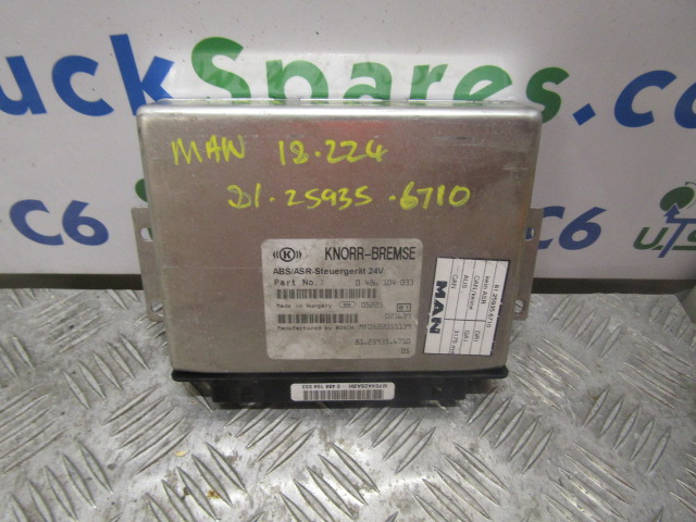 MAN M2000 18.224 ABS/ASR ECU P/NO 81.25935.6710 - Valdymo blokas - Sunkvežimis: foto 1 MAN M2000 18.224 ABS/ASR ECU P/NO 81.25935.6710 - Valdymo blokas - Sunkvežimis: foto 1