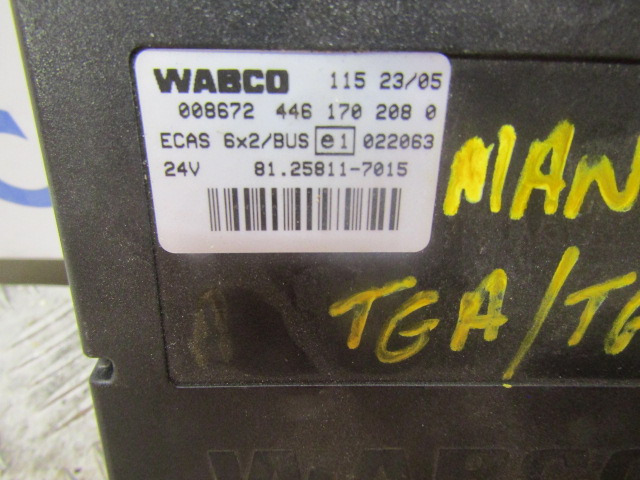MAN TGS ECAS ECU WABCO P/NO 446 170 2080 MAN P/NO 81.25811.7015 - Valdymo blokas - Sunkvežimis: foto 2 MAN TGS ECAS ECU WABCO P/NO 446 170 2080 MAN P/NO 81.25811.7015 - Valdymo blokas - Sunkvežimis: foto 2