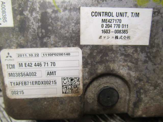 MITSUBISHI FUSO 75C DUONIC TCM CONTROL UNIT P/NO ME427170 - Elektros sistema - Sunkvežimis: foto 2 MITSUBISHI FUSO 75C DUONIC TCM CONTROL UNIT P/NO ME427170 - Elektros sistema - Sunkvežimis: foto 2