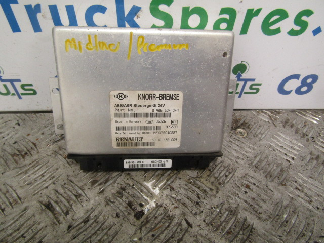 RENAULT MIDLUM DCI ABS/ASR ECU P/NO 486104049/5010453009 - Elektros sistema - Sunkvežimis: foto 1 RENAULT MIDLUM DCI ABS/ASR ECU P/NO 486104049/5010453009 - Elektros sistema - Sunkvežimis: foto 1