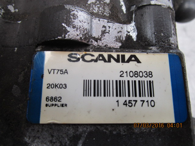 SCANIA 124 420 DC1203 POWER STEERING PUMP 2108038 - Variklis ir dalys - Sunkvežimis: foto 2 SCANIA 124 420 DC1203 POWER STEERING PUMP 2108038 - Variklis ir dalys - Sunkvežimis: foto 2