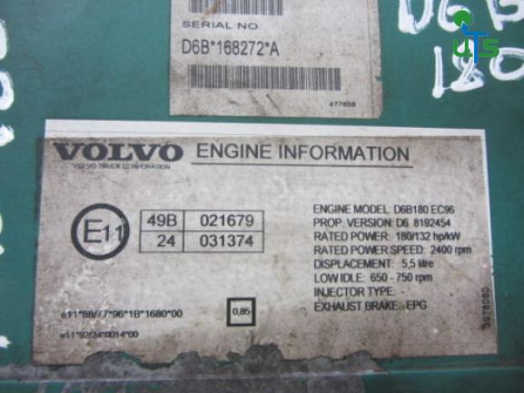 VOLVO FLE 180 ENGINE ECU P/NO D6B 168272A - Valdymo blokas - Sunkvežimis: foto 2 VOLVO FLE 180 ENGINE ECU P/NO D6B 168272A - Valdymo blokas - Sunkvežimis: foto 2
