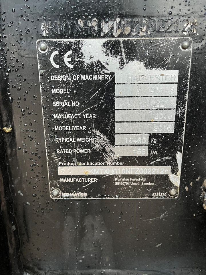 Komatsu 911 - Harvesteris: foto 5 Komatsu 911 - Harvesteris: foto 5
