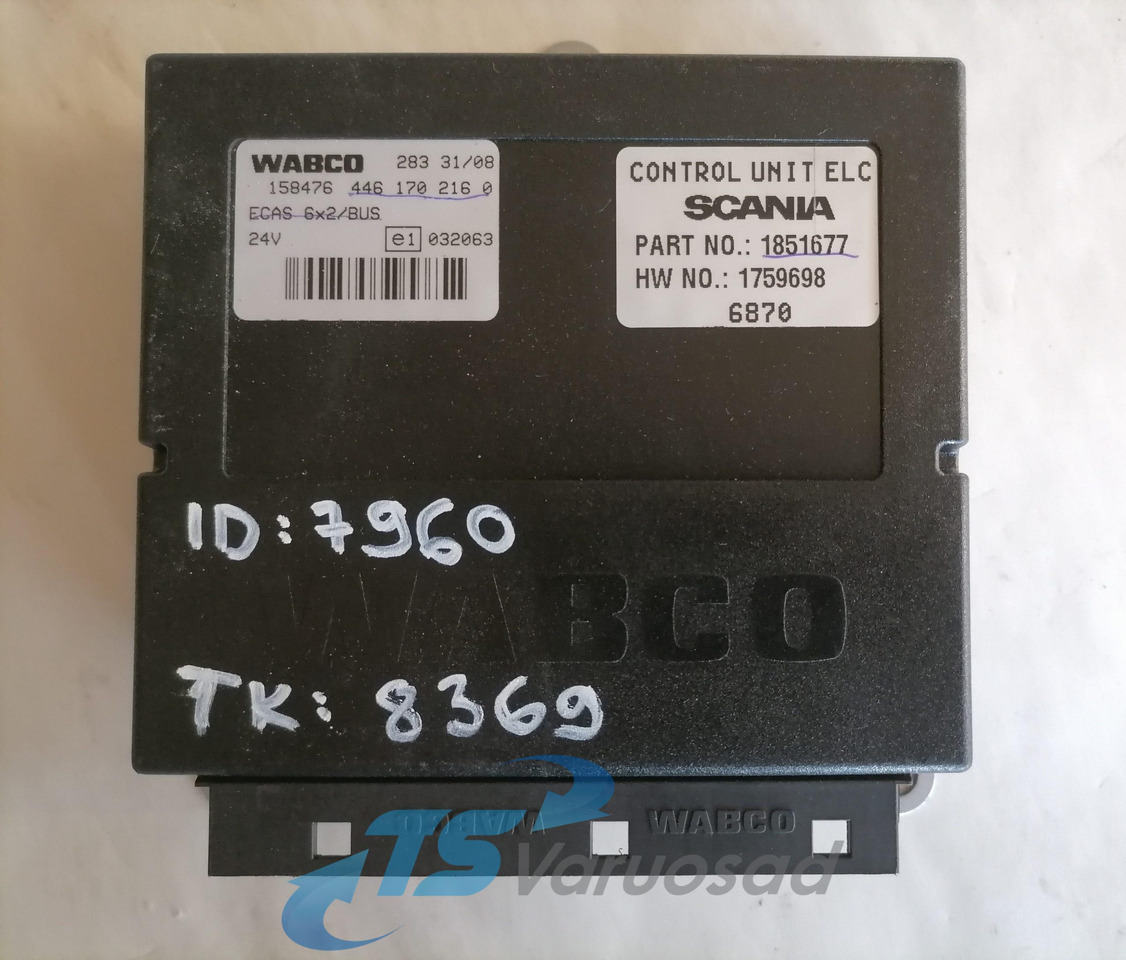 Scania Ecu, ECAS 1759698 - Valdymo blokas - Sunkvežimis: foto 3 Scania Ecu, ECAS 1759698 - Valdymo blokas - Sunkvežimis: foto 3
