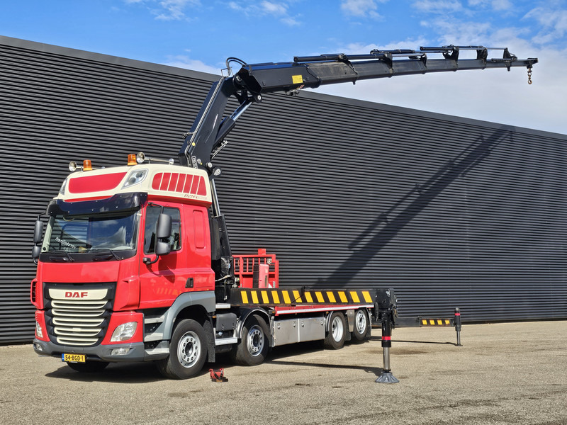 DAF CF 460 8x2/6 / FASSI 82 t/m CRANE / KRAN - 18.3 mtr - Platforminis/ Bortinis sunkvežimis, Sunkvežimis su kranu: foto 1 DAF CF 460 8x2/6 / FASSI 82 t/m CRANE / KRAN - 18.3 mtr - Platforminis/ Bortinis sunkvežimis, Sunkvežimis su kranu: foto 1