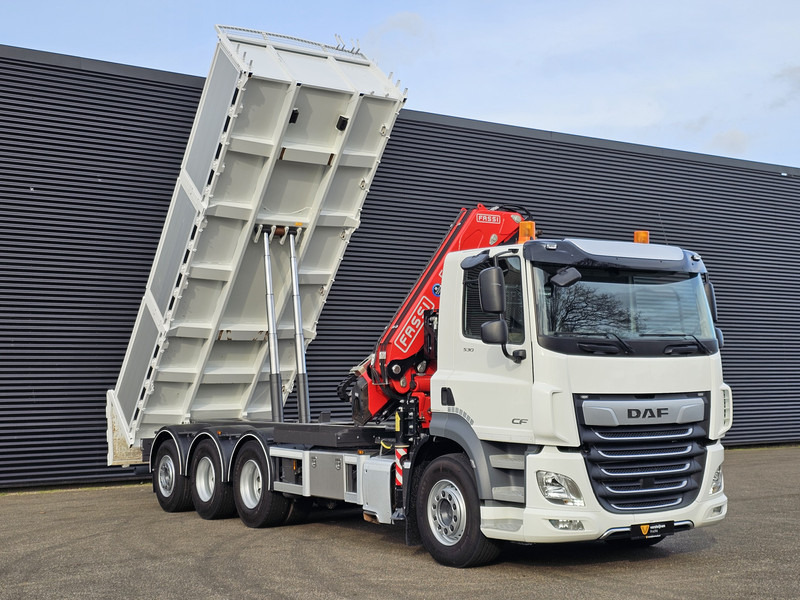 Sunkvežimis su kranu DAF CF 530 8x4-4 / FASSI 27.5 t/m CRANE + TIPPER: foto 10