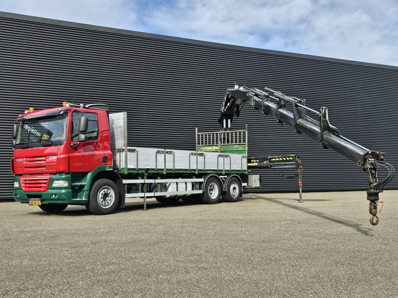 DAF CF 85.410 6x2 / HIAB 35 t/m crane / kran + REMOTE - Platforminis/ Bortinis sunkvežimis, Sunkvežimis su kranu: foto 4 DAF CF 85.410 6x2 / HIAB 35 t/m crane / kran + REMOTE - Platforminis/ Bortinis sunkvežimis, Sunkvežimis su kranu: foto 4