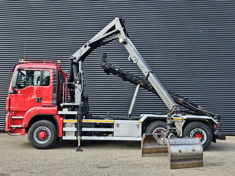 MAN TGS 26.400 / 6x4H-2 / HMF Z KRAAN + CONTAINERSYSTEM - Sunkvežimis - kabelių sistema, Sunkvežimis su kranu: foto 3 MAN TGS 26.400 / 6x4H-2 / HMF Z KRAAN + CONTAINERSYSTEM - Sunkvežimis - kabelių sistema, Sunkvežimis su kranu: foto 3