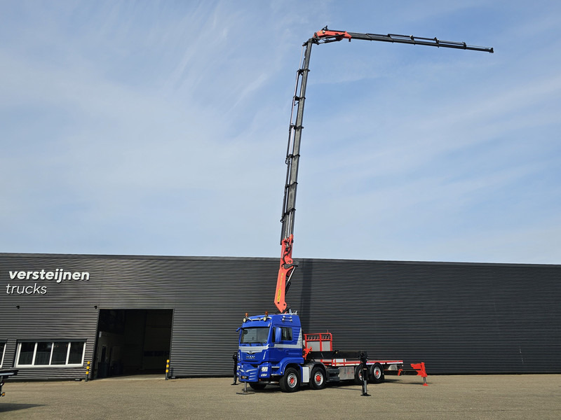 MAN TGS 35.500 8x4-6 / PALFINGER 92 t/m CRANE +JIB - Platforminis/ Bortinis sunkvežimis: foto 2 MAN TGS 35.500 8x4-6 / PALFINGER 92 t/m CRANE +JIB - Platforminis/ Bortinis sunkvežimis: foto 2