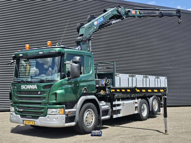 Scania P410 / 6X2-4 / 21 t/m CRANE / KRAN - Sunkvežimis su kranu: foto 1 Scania P410 / 6X2-4 / 21 t/m CRANE / KRAN - Sunkvežimis su kranu: foto 1