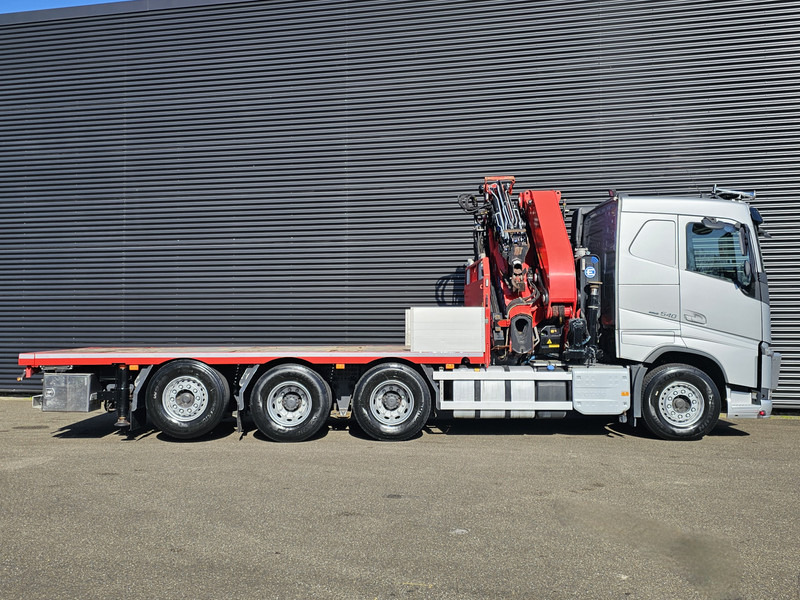 Platforminis/ Bortinis sunkvežimis, Sunkvežimis su kranu Volvo FH540 / EFFER 525S / JIB 4S-HD / 8x4/4: foto 8