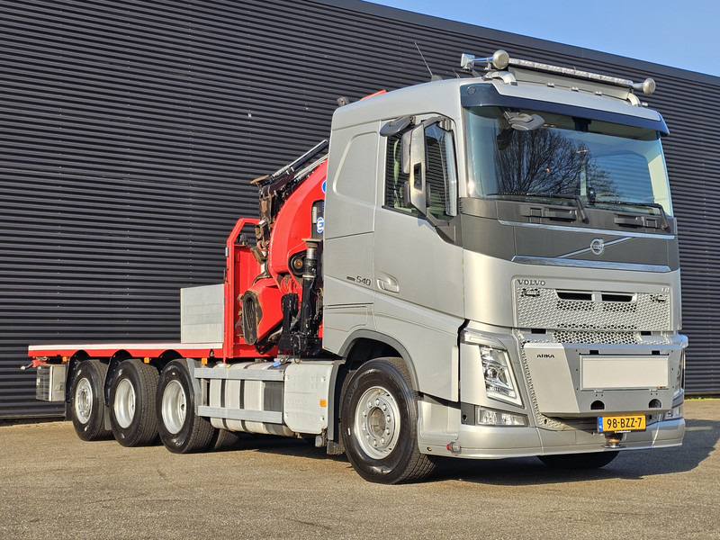 Platforminis/ Bortinis sunkvežimis, Sunkvežimis su kranu Volvo FH540 / EFFER 525S / JIB 4S-HD / 8x4/4: foto 11
