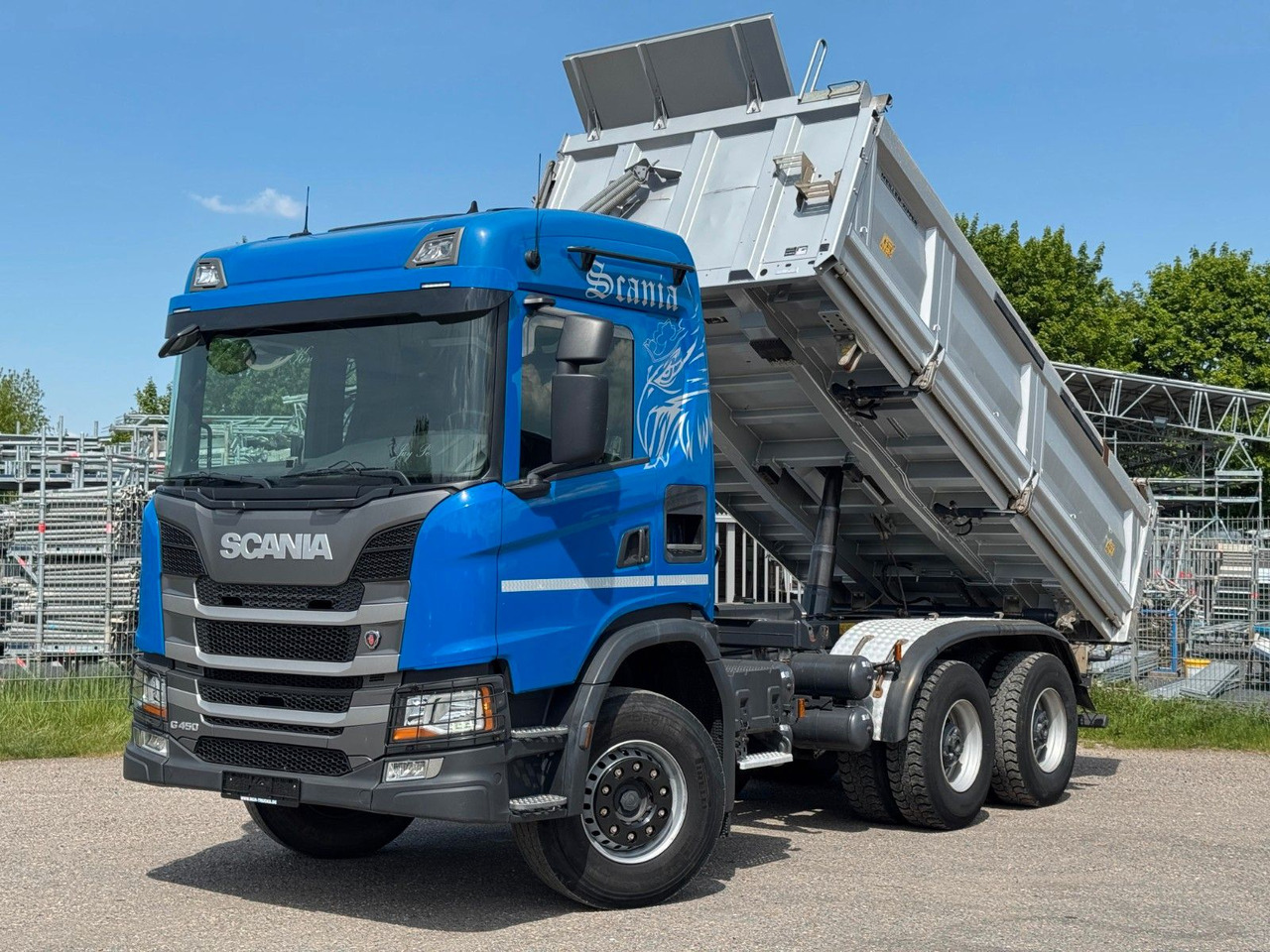 Scania G450 Meiller 3S. Kipper mit Bordmatik Top Zust. - Savivartis sunkvežimis: foto 1 Scania G450 Meiller 3S. Kipper mit Bordmatik Top Zust. - Savivartis sunkvežimis: foto 1