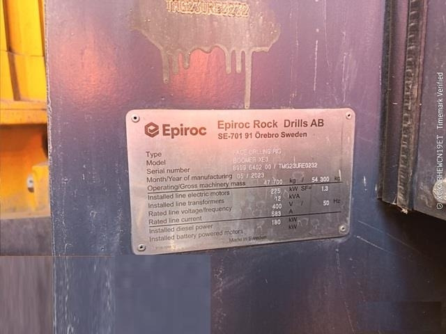 Epiroc Boomer XE3C - Kasybos mašina: foto 5 Epiroc Boomer XE3C - Kasybos mašina: foto 5