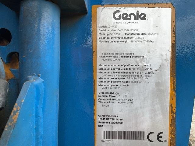 Genie Z45/25 - Alkūninis keltuvas: foto 5 Genie Z45/25 - Alkūninis keltuvas: foto 5