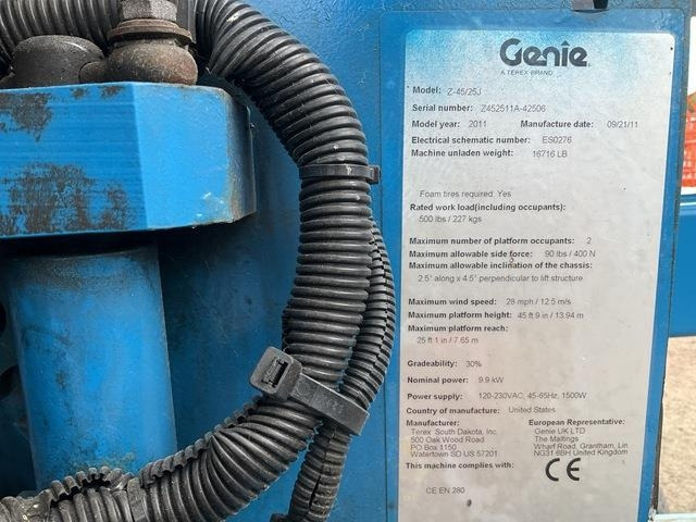 Genie Z45/25J - Alkūninis keltuvas: foto 5 Genie Z45/25J - Alkūninis keltuvas: foto 5